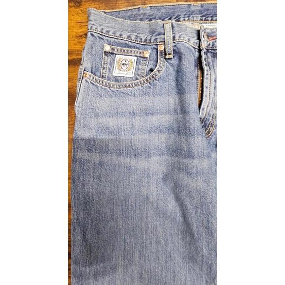 Cinch Up Mens White Label Straight Jeans Blue Medium Wash Denim Size 33x34 - Picture 2 of 6